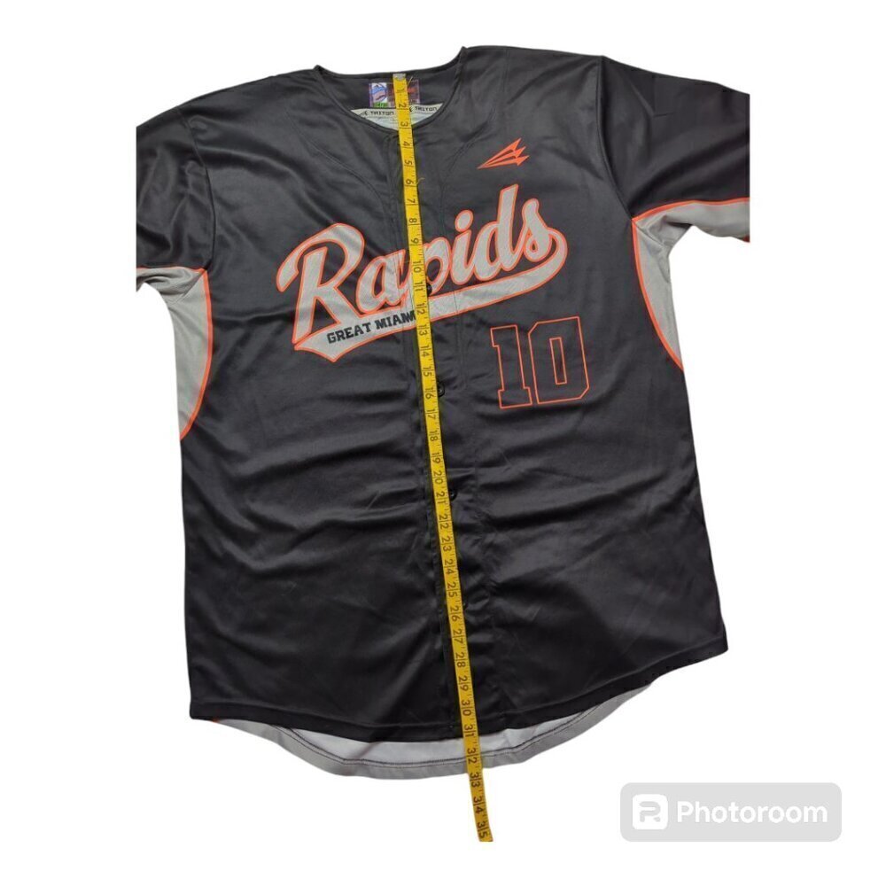 Rapids Triton Great Miami Jersey Size L Black Gray Color - Picture 3 of 6